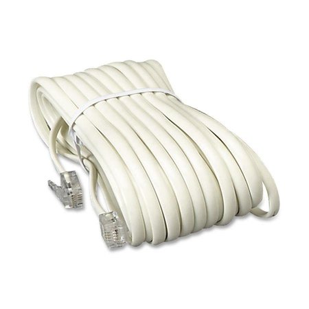 SOFTALK Phone Extension Cord, 25' Long, Ivory SOF04020